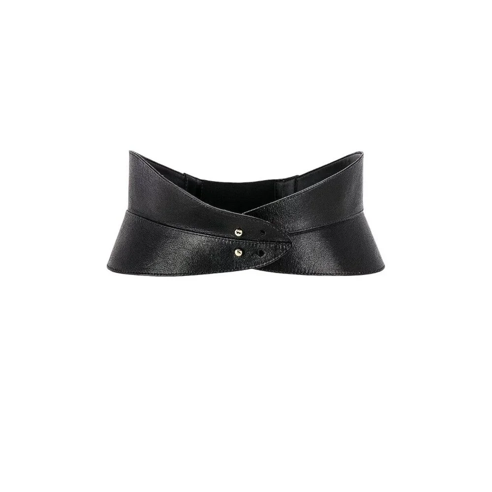 Raina Gaga Belt in Black Small/Medium New Womens Thick Leather wrap